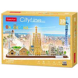 Puzzle 3D 186 el. Barcelona City Line