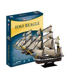 Puzzle 3D 186 el. Żaglowiec HMS Beagle