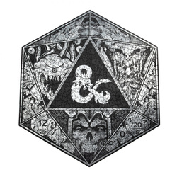 Puzzle 750 el. Dungeons&Dragons Kostka D20