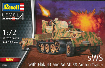 Revell 03293 sWS with Flak 43 And Sd.Ah.58 ammo trailer model plastikowy do sklejenia