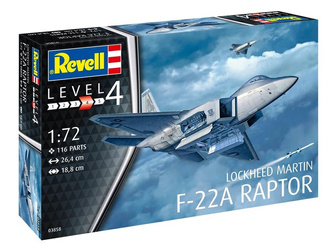 Revell 03858 F-22A Raptor Lockheed Martin model plastikowy do sklejenia i pomalowania