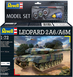 Revell 63180 Leopard 2A6/A6M Model Set - zestaw upominkowy z farbami i klejem