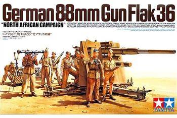 Tamiya 35283 German 88mm Gun Flak36 "North Africa"