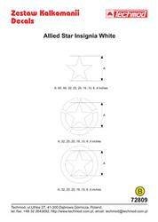 Techmod 72809 Allied Star Insignia White