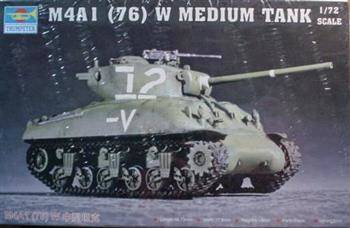 Trumpeter 07222 M4A1 (76) W Medium Tank