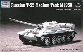 Trumpeter 07282 Russian T-55 Medium Tank 1958