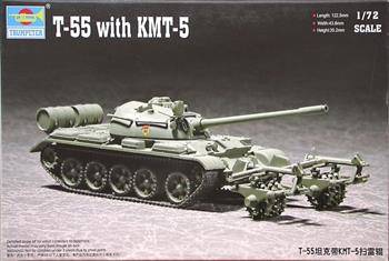 Trumpeter 07283 T-55 with KMT-5