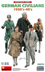 Zestaw plastikowy do sklejenia i pomalowania Mini Art 38075 German Civilians 1930's-40's