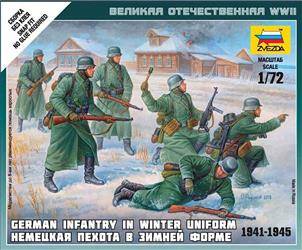 Zvezda 6198 German Infantry in Winter Uniform