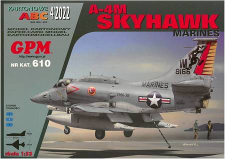  Model kartonowy GPM 0610 A-4M Skyhawk Marines