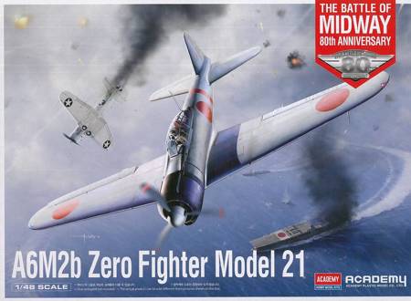 Academy 12352 A6M2b Zero Fighter Model 21 Battle of Midway model plastikowy do sklejenia i pomalowania