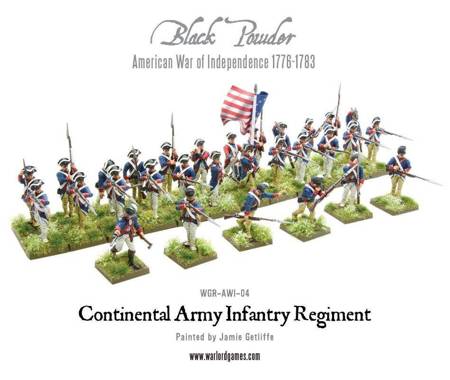 Black Powder Continental Army Infantry Regiment