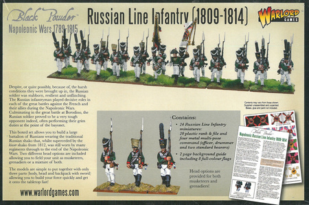 Black Powder Russian Line Infantry 1809-1814