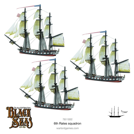 Black Seas 6th Rates Squadron / okręty 6. rangi