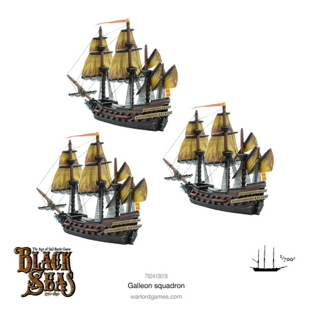 Black Seas Galleon Squadron / Galeony 1:700