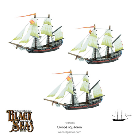 Black Seas Sloops Squadron - Slupy 1:700