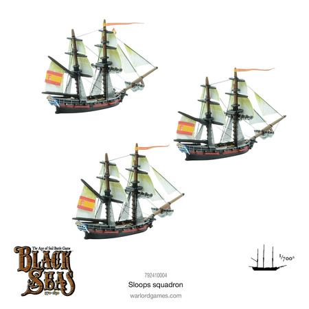 Black Seas Sloops Squadron - Slupy 1:700