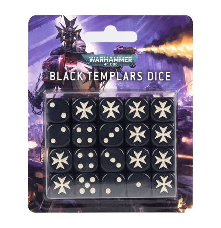 Black Templars Dice - zestaw kości