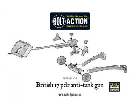 Bolt Action British Army 17 Pdr Anti-Tank Gun