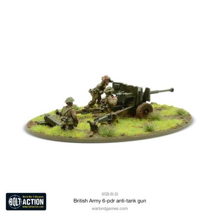 Bolt Action British Army 6 Pounder Anti-Tank Gun