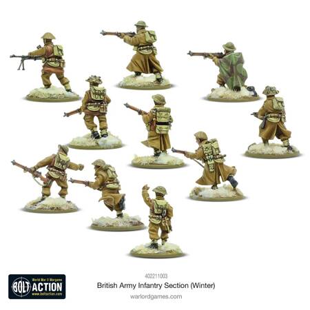 Bolt Action British Army Infantry Section (Winter)