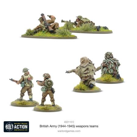 Bolt Action British Army Weapons Teams (1944-45)