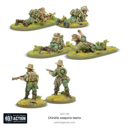 Bolt Action British Commonwealth Chindits Weapons Teams