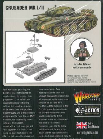 Bolt Action British Crusader MK I/II Tank