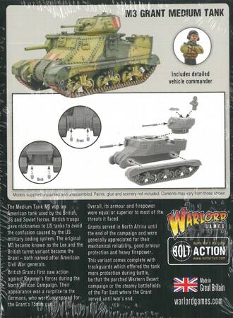 Bolt Action British M3 Grant Medium Tank