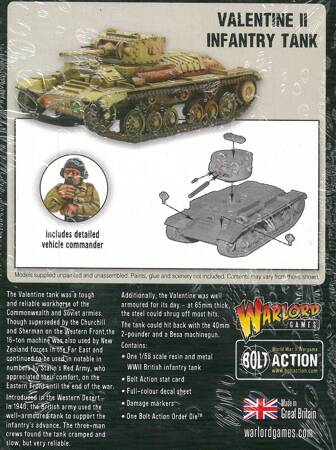 Bolt Action British Valentine II Infantry Tank