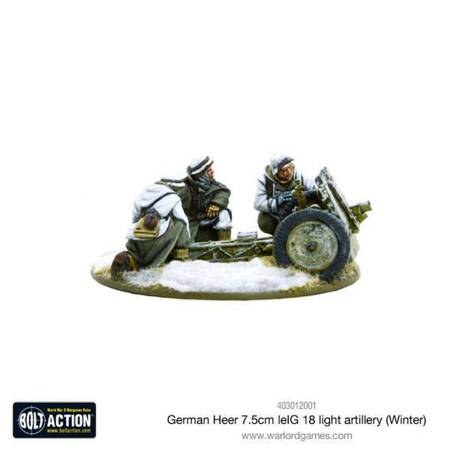 Bolt Action German Heer 7.5cm LeIG 18 Light Artillery (Winter)