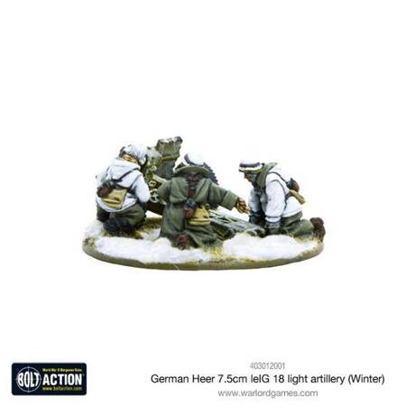 Bolt Action German Heer 7.5cm LeIG 18 Light Artillery (Winter)