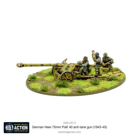 Bolt Action German Heer 75mm Pak 40 Anti-Tank Gun (1943-45)