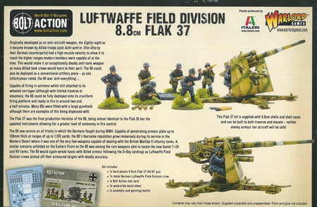 Bolt Action German Luftwaffe Field Division 8.8cm Flak 37