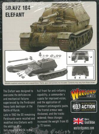 Bolt Action German Sd.Kfz 184 Elefant super-heavy tank destroyer