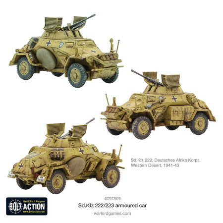 Bolt Action German Sd.Kfz 222/223 armoured car