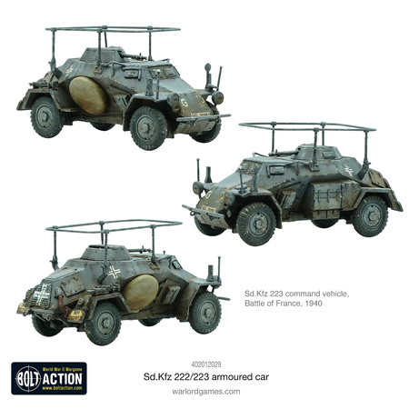 Bolt Action German Sd.Kfz 222/223 armoured car