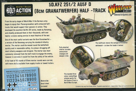 Bolt Action German Sd.Kfz 251/2 Ausf D 8cm Granatwerfen Half Track