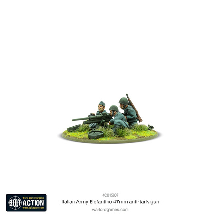 Bolt Action Italian Army Elefantino 47mm Anti-Tank Gun