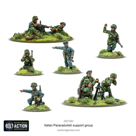 Bolt Action Italian Army Paracadutisti Paratrooper Support Group