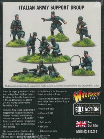 Bolt Action Italian Army Support Group