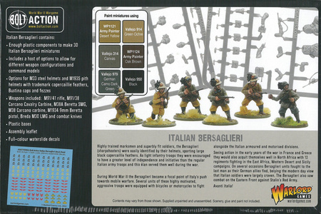 Bolt Action Italian Bersaglieri Infantry / Bersalierzy