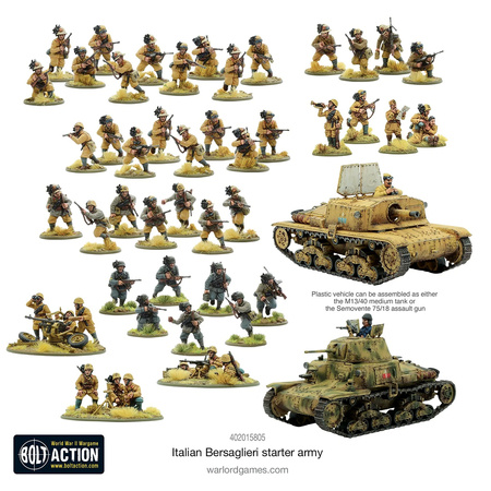 Bolt Action Italian Bersaglieri Starter Army / Bersalierzy