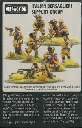 Bolt Action Italian Bersaglieri Support Group / Bersalierzy