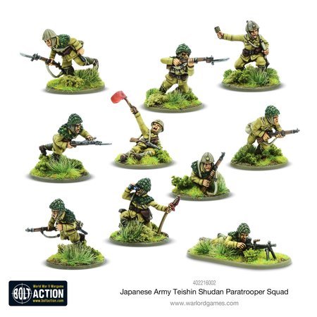 Bolt Action Japanese Teishin Shudan Paratrooper Squad