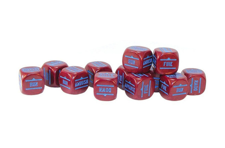 Bolt Action Order Dice - Maroon