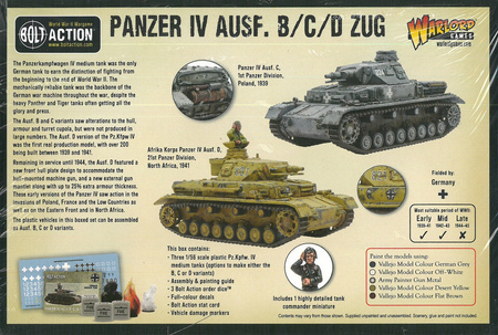 Bolt Action Panzer IV Ausf. B/C/D Zug - zestaw