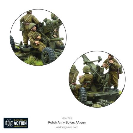 Bolt Action Polish Army Bofors AA Gun 40mm