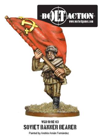 Bolt Action Soviet Standard Bearer sztandarowy armii