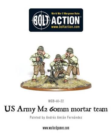 Bolt Action US Army M2 60mm Light Mortar Team